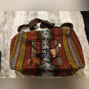 Multicolor Striped Women's Bag